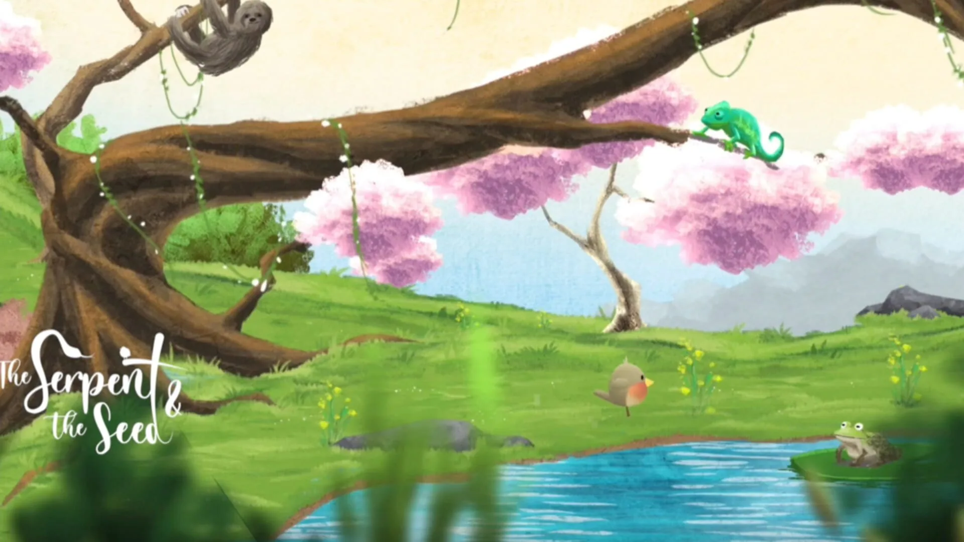 The Serpent & The Seed, a hand-painted atmospheric puzzle serving the story