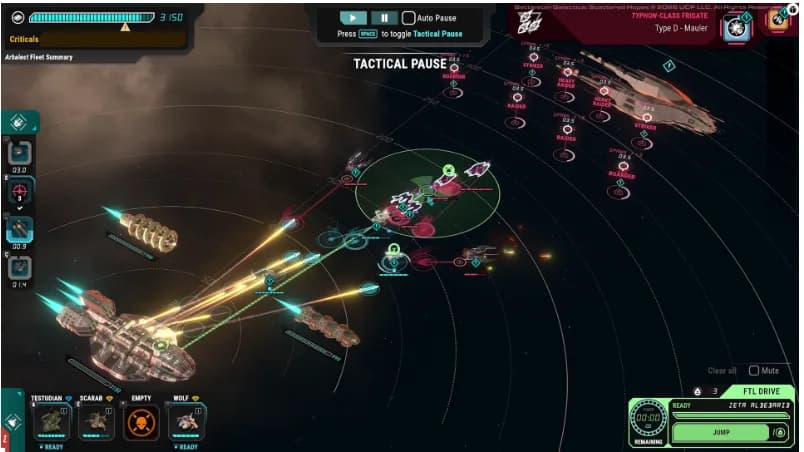 Battlestar Galactica: Scattered Hopes, interface