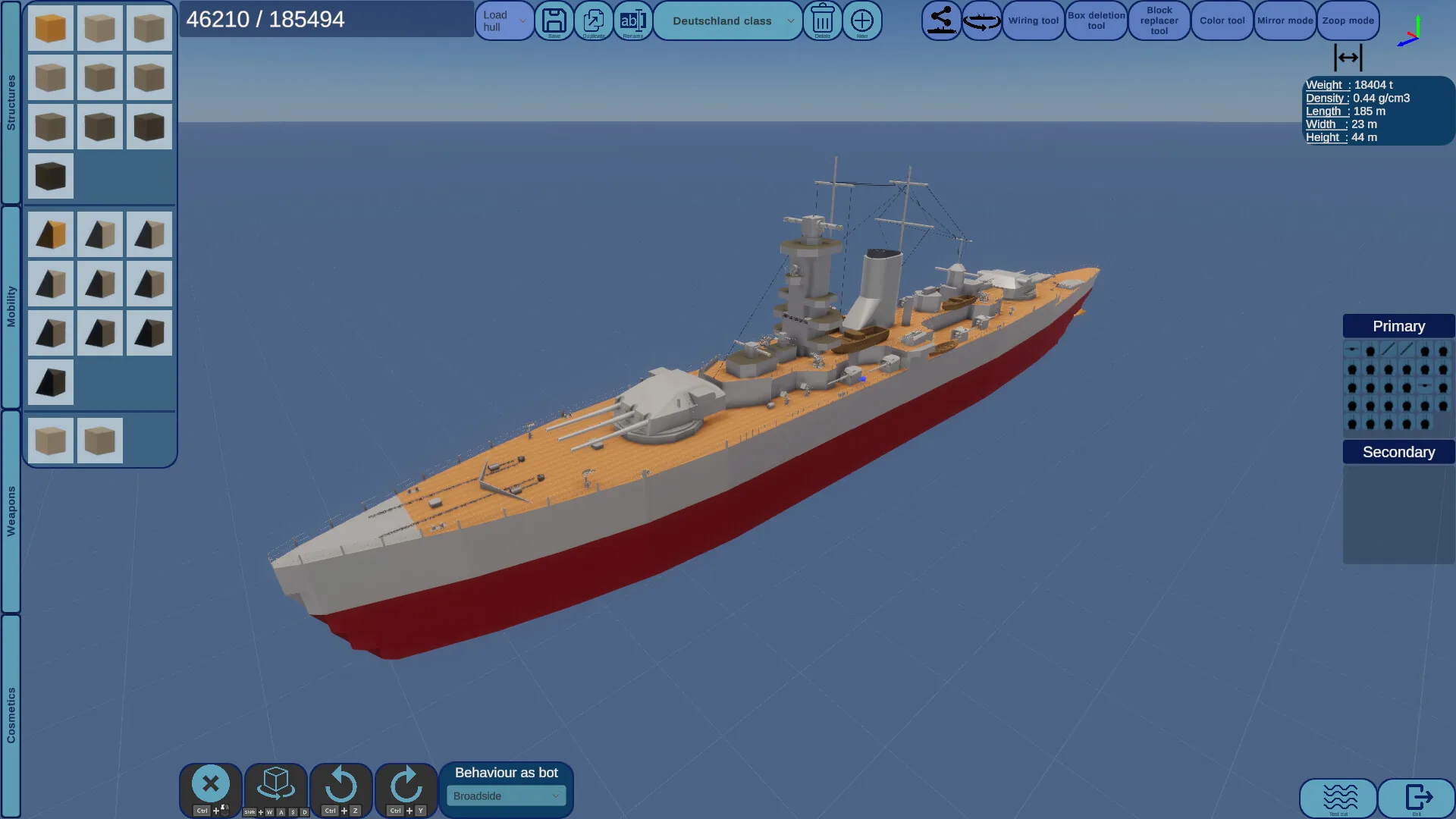 ShipCrafter, a naval engagement