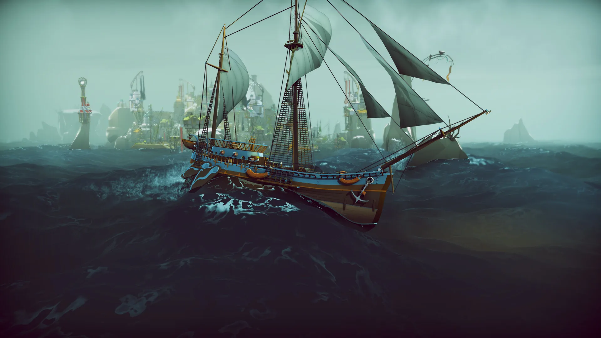 ShipShaper, the fleet at anchor