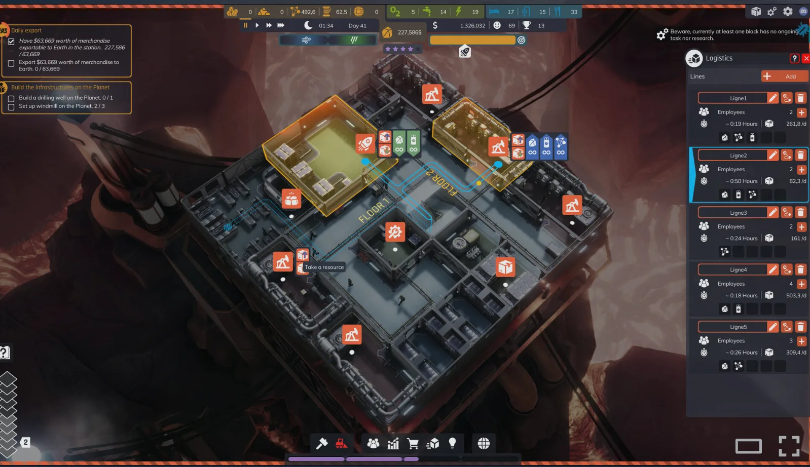 Space Drilling Station: drilling through space, one loop at a time