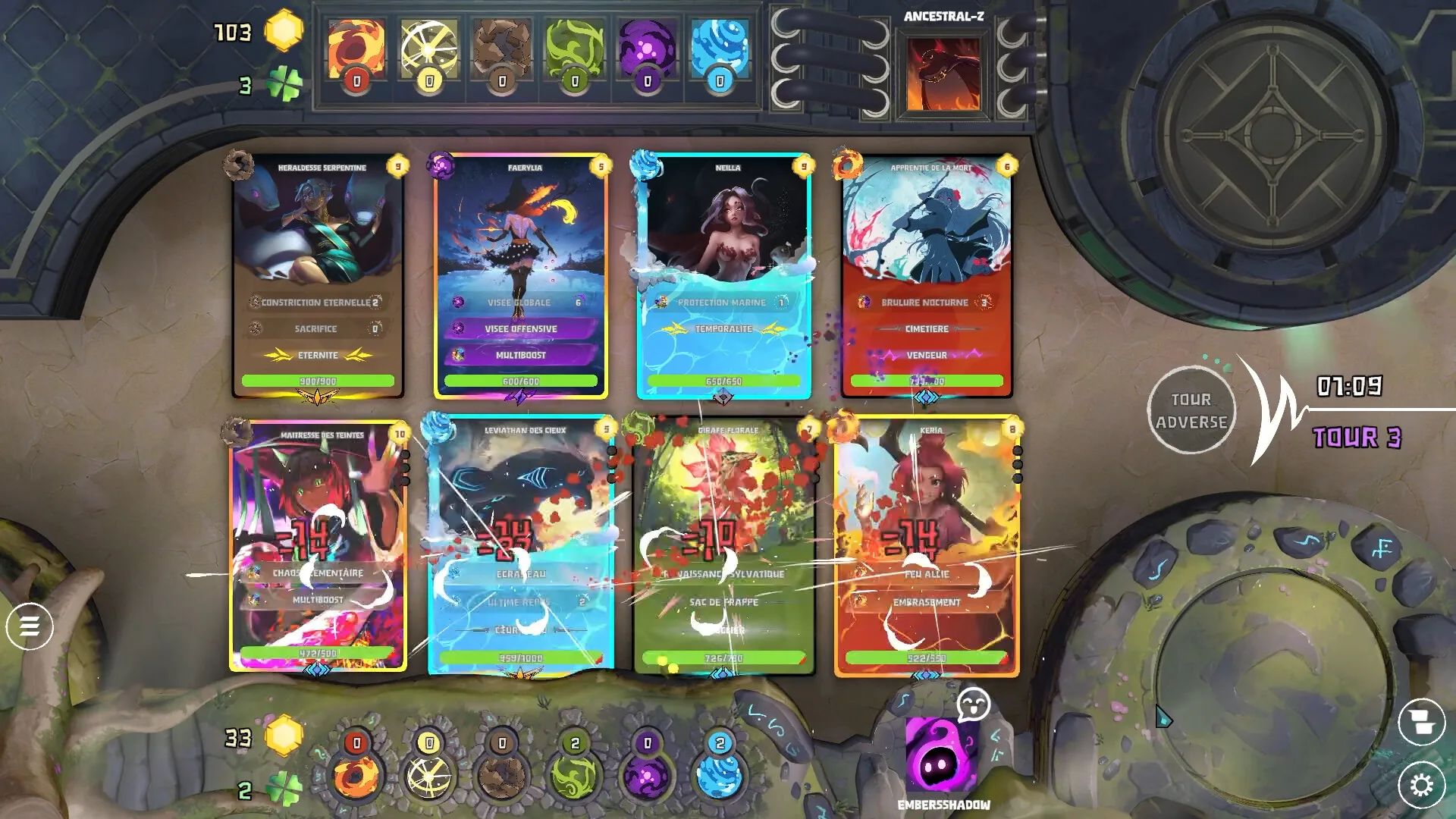 SPAM, upgrading cards mid-match
