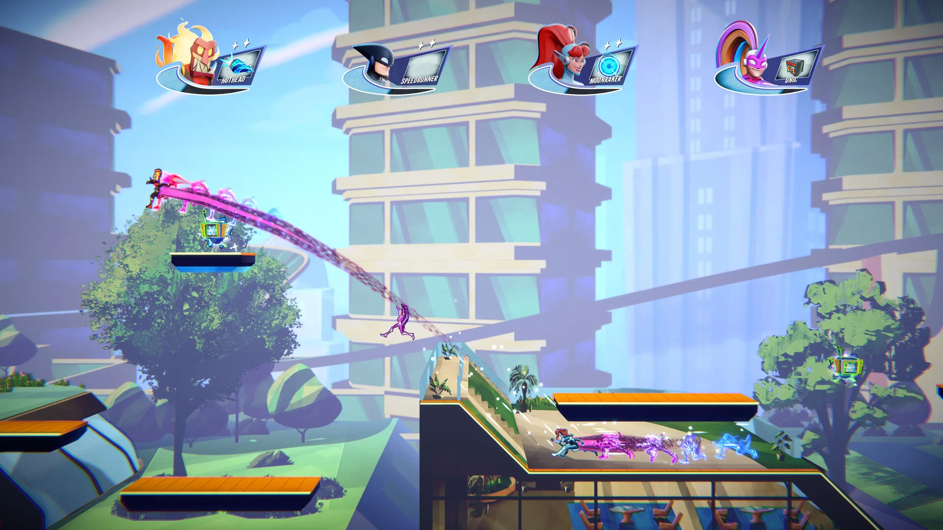 SpeedRunners 2 King of Speed : la suite qui ruine des amitiés à huit, et c'est un compliment