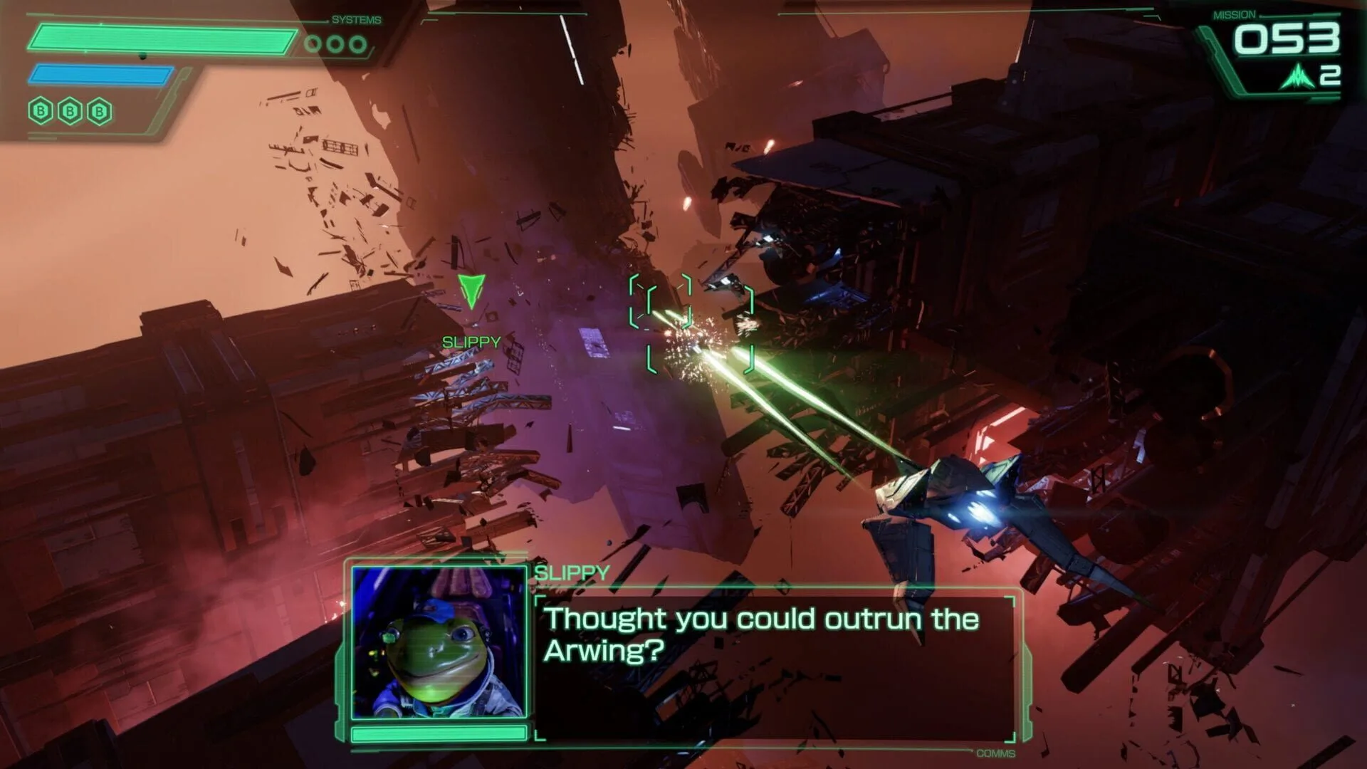 Star Fox 2026, Slippy in-game dialogue