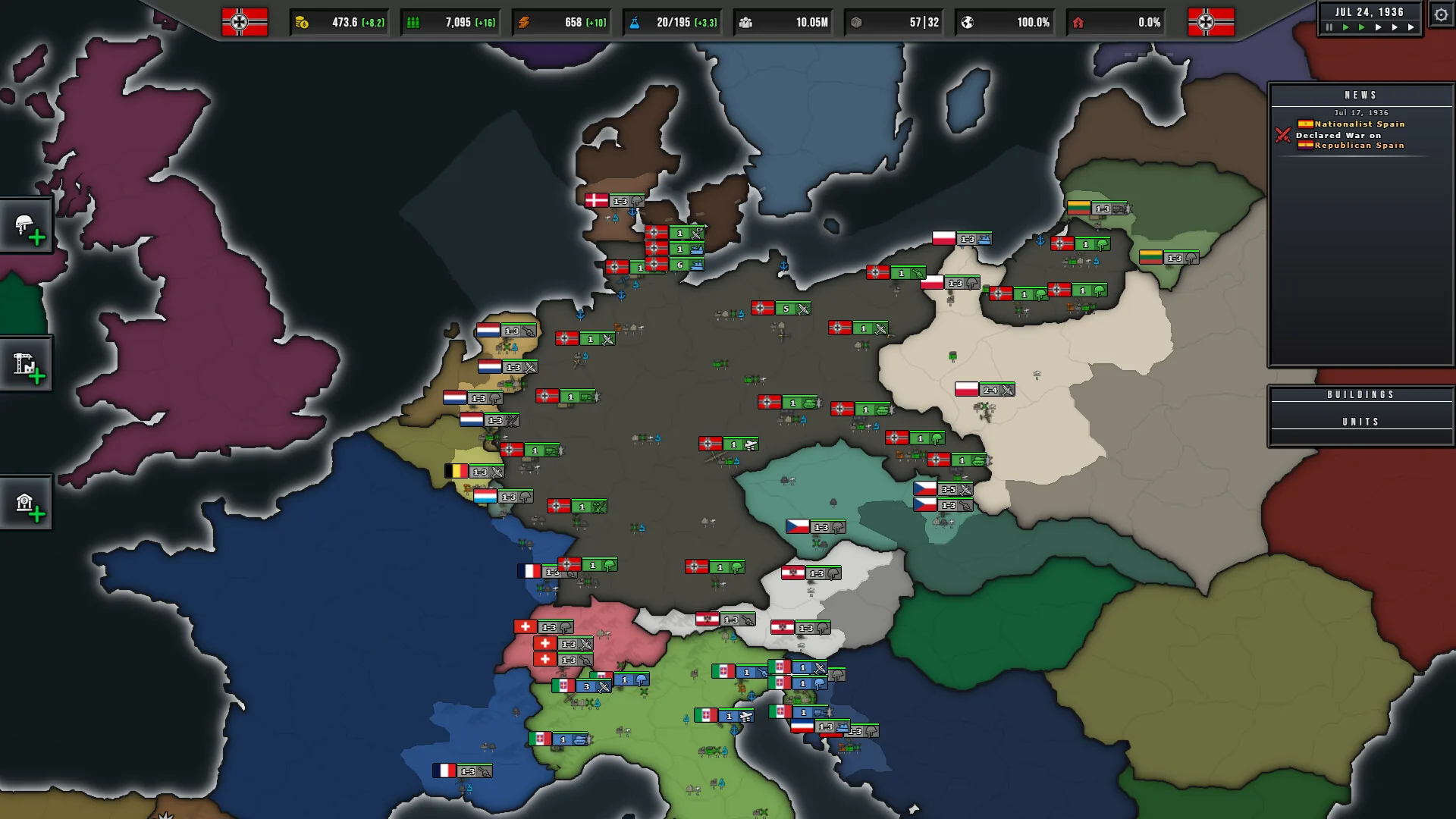 States of Power : il n'y a pas d'hexagones, mais regardez mieux, ce sont bien des pions en carton