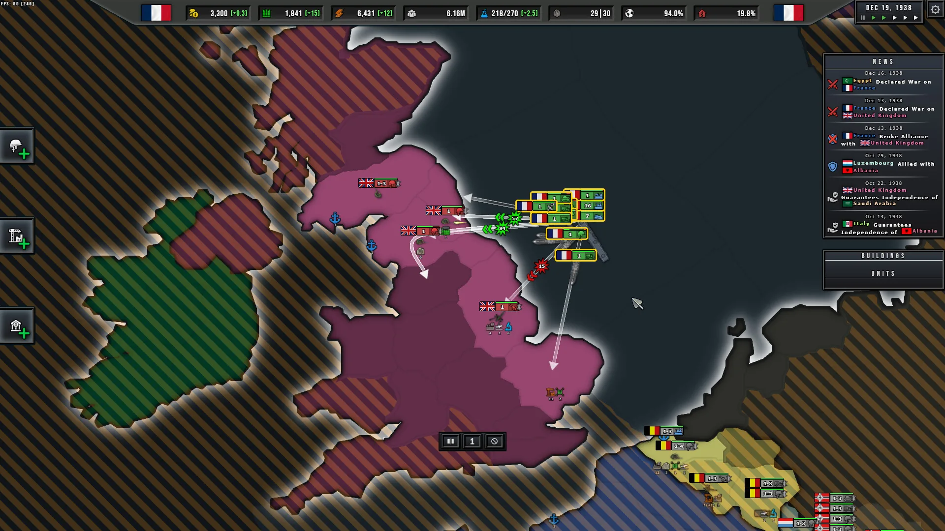 States of Power, a landing in England in 1938