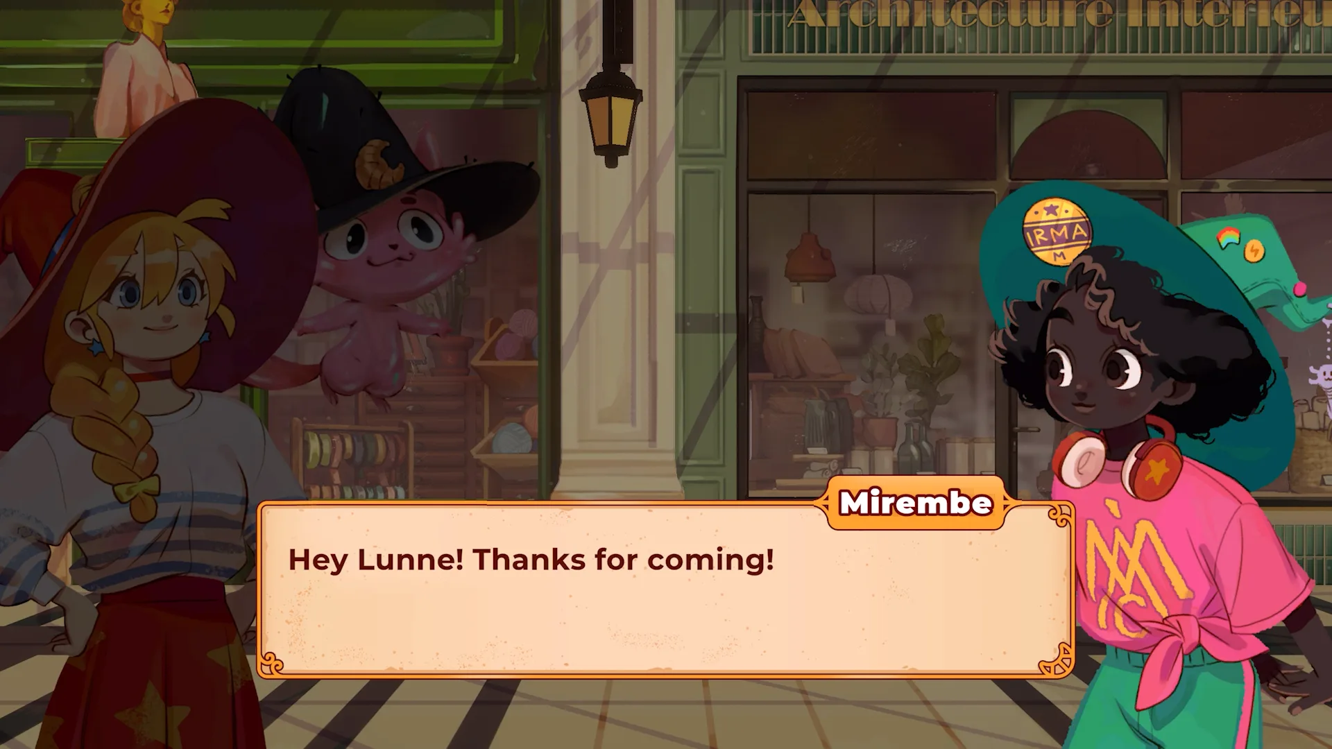 The Witch's Bakery, dialogue