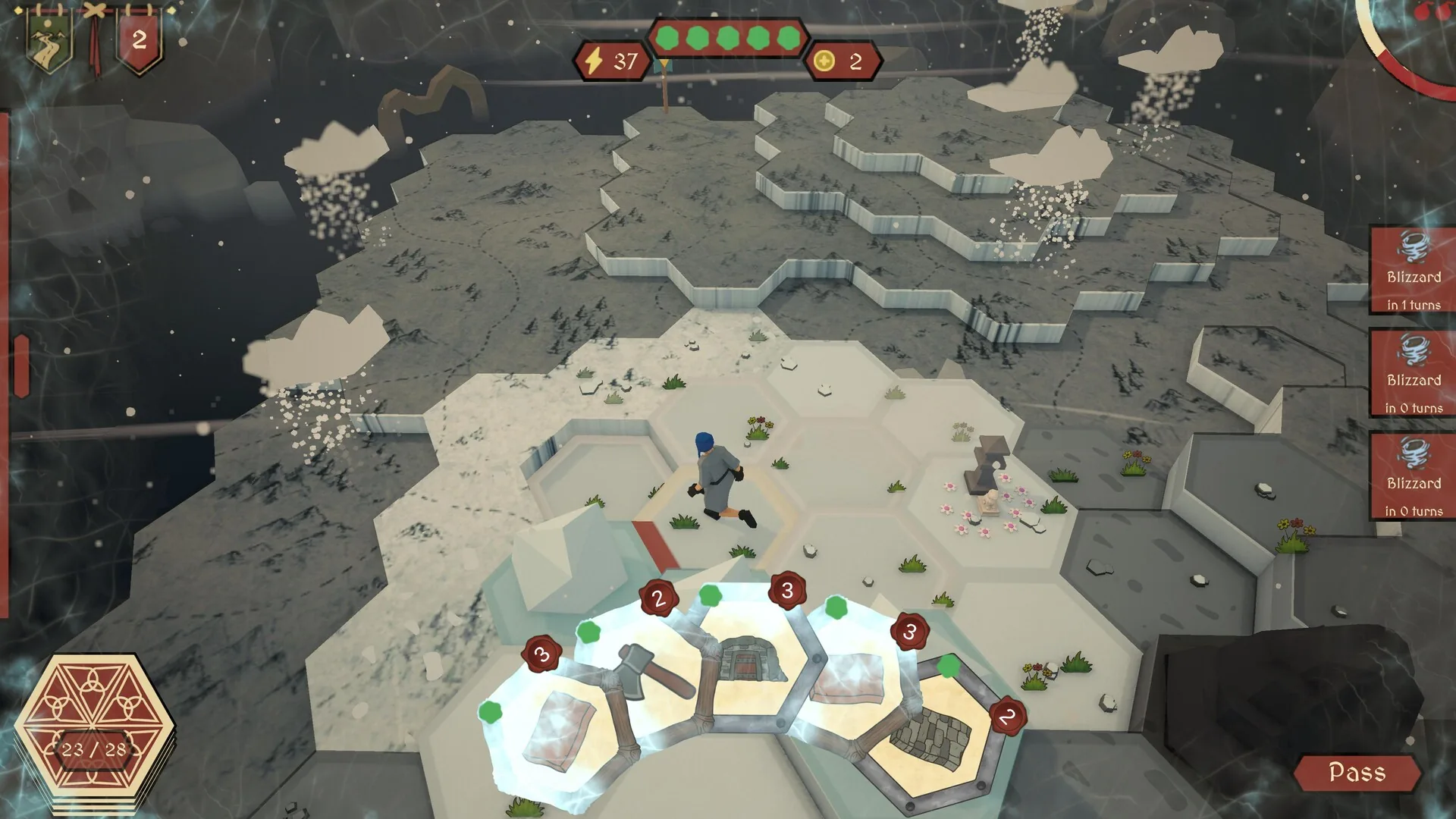 Tavrik, les cartes actives et le terrain modifie