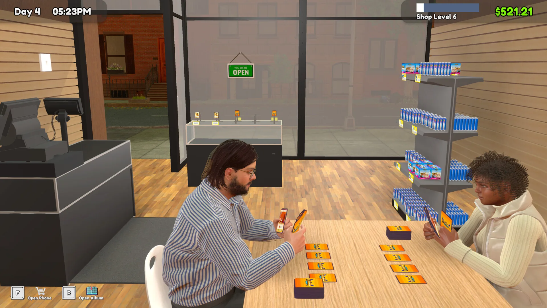 TCG Card Shop Simulator passe en 1.0 avec 96 % d'avis positifs, et son créateur l'a fait parce qu'il s'ennuyait