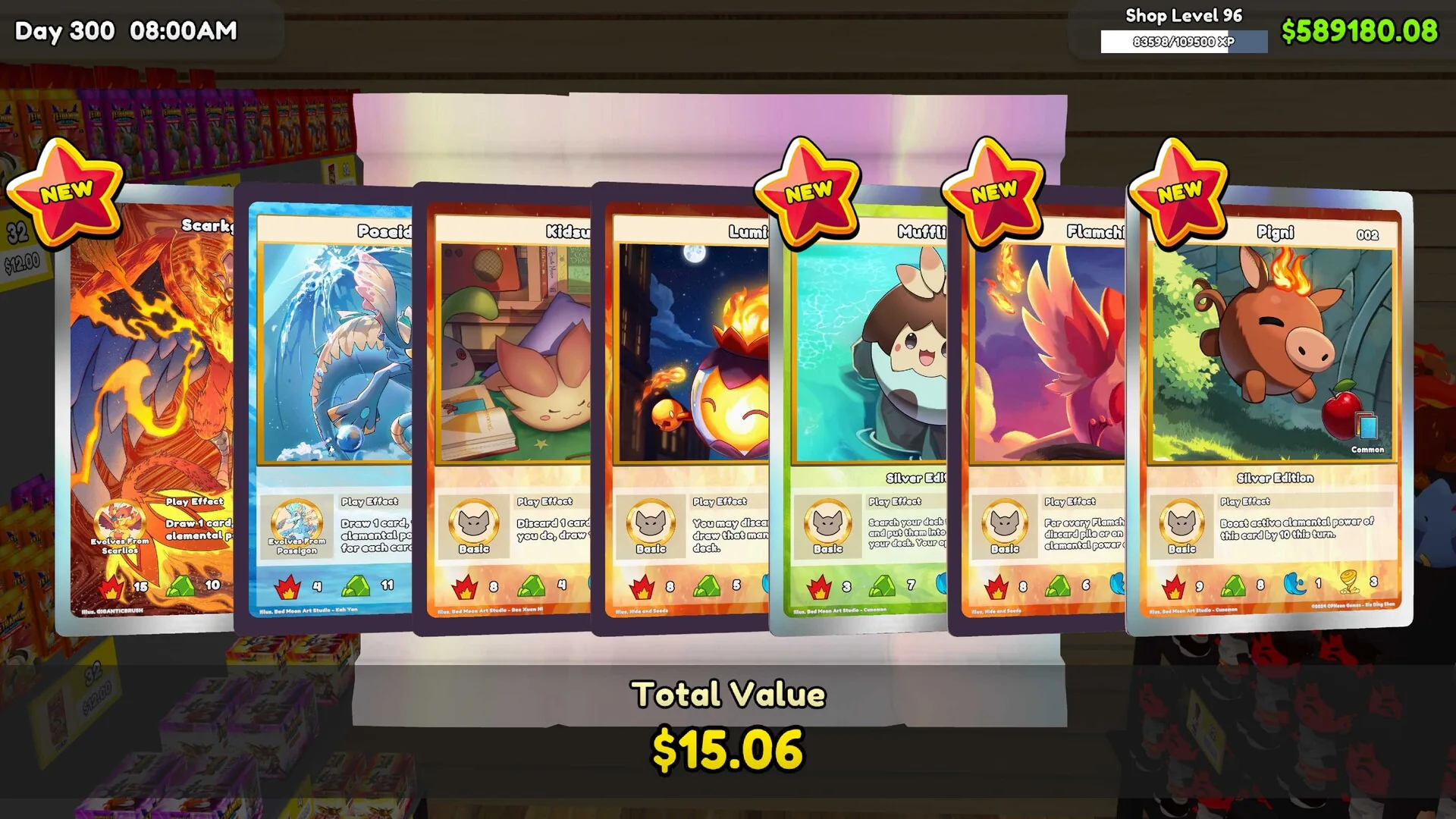 TCG Card Shop Simulator, l agencement du magasin