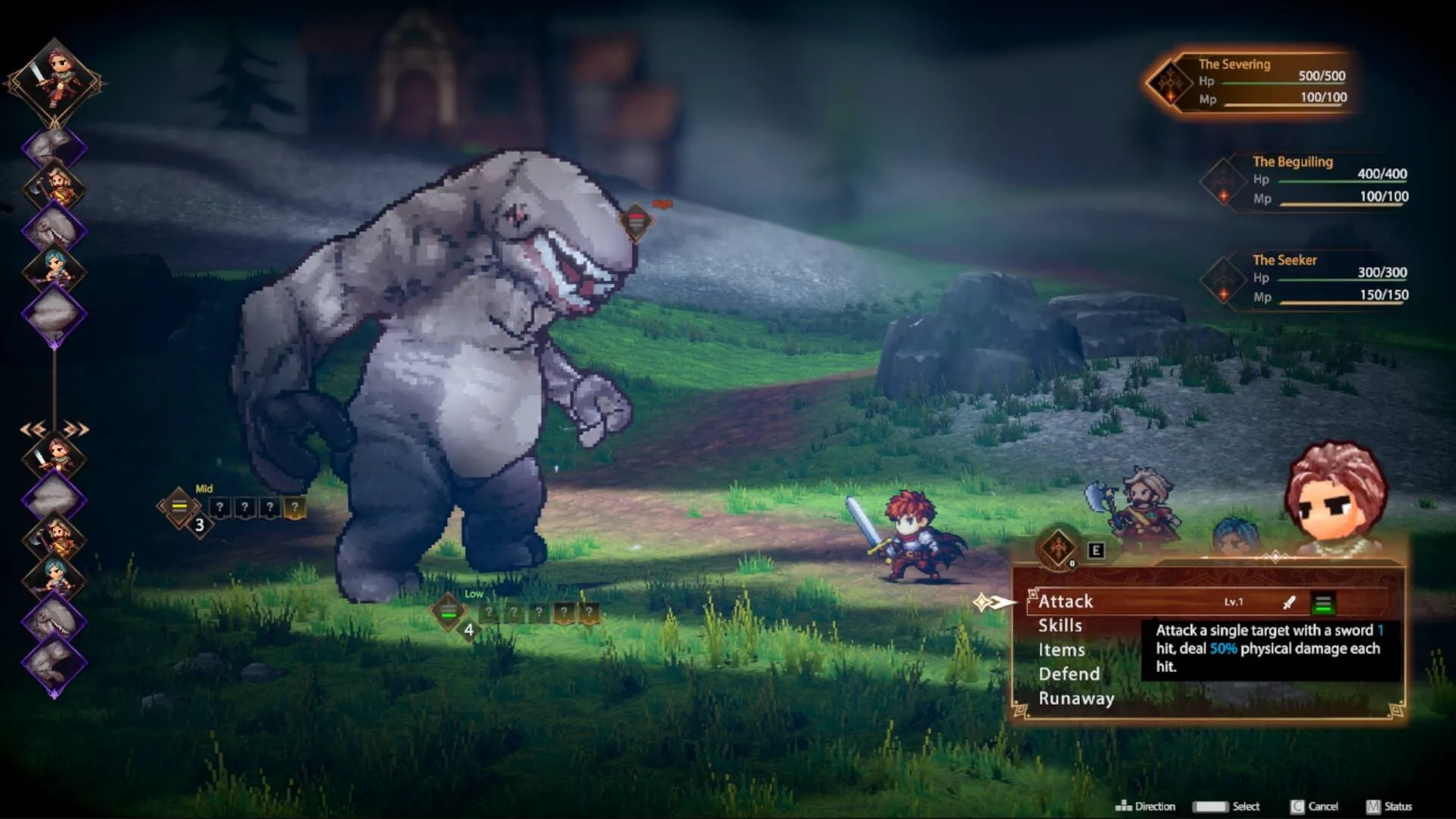 The Severed Gods : oui c'est très joli, oui ça ressemble beaucoup à Octopath, mais il y a de vraies idées dessous