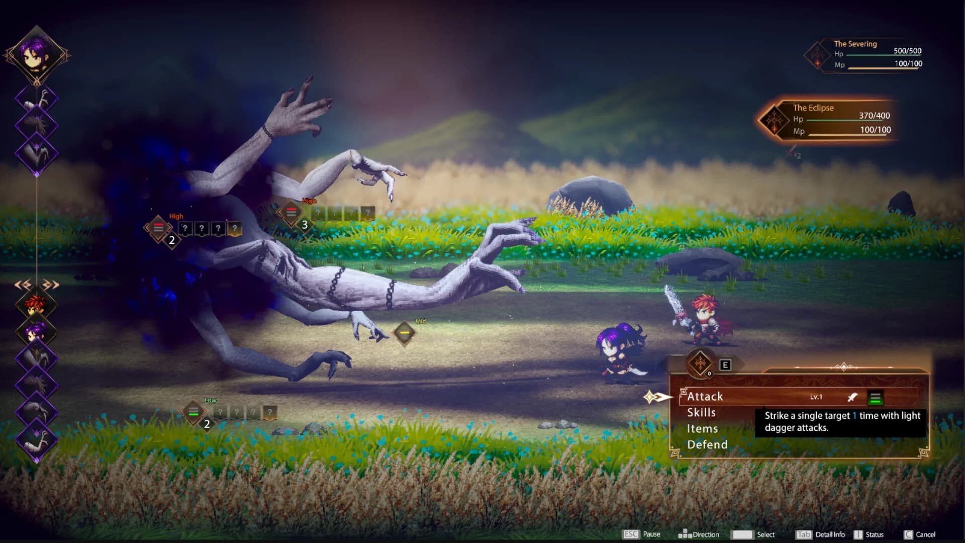 The Severed Gods, le combat en hauteur et les parties du corps a briser