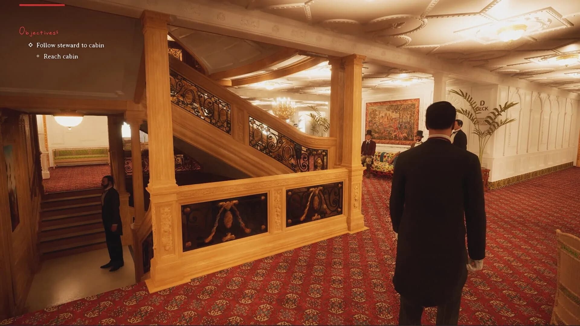 Titanic Escape Simulator, the First Class saloons