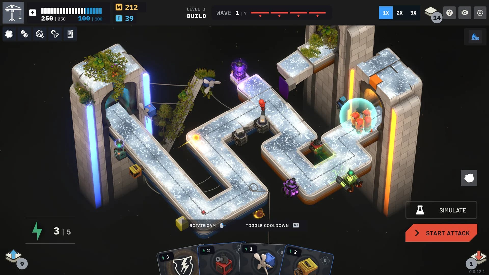 Tower Lab, un niveau construit dans l editeur