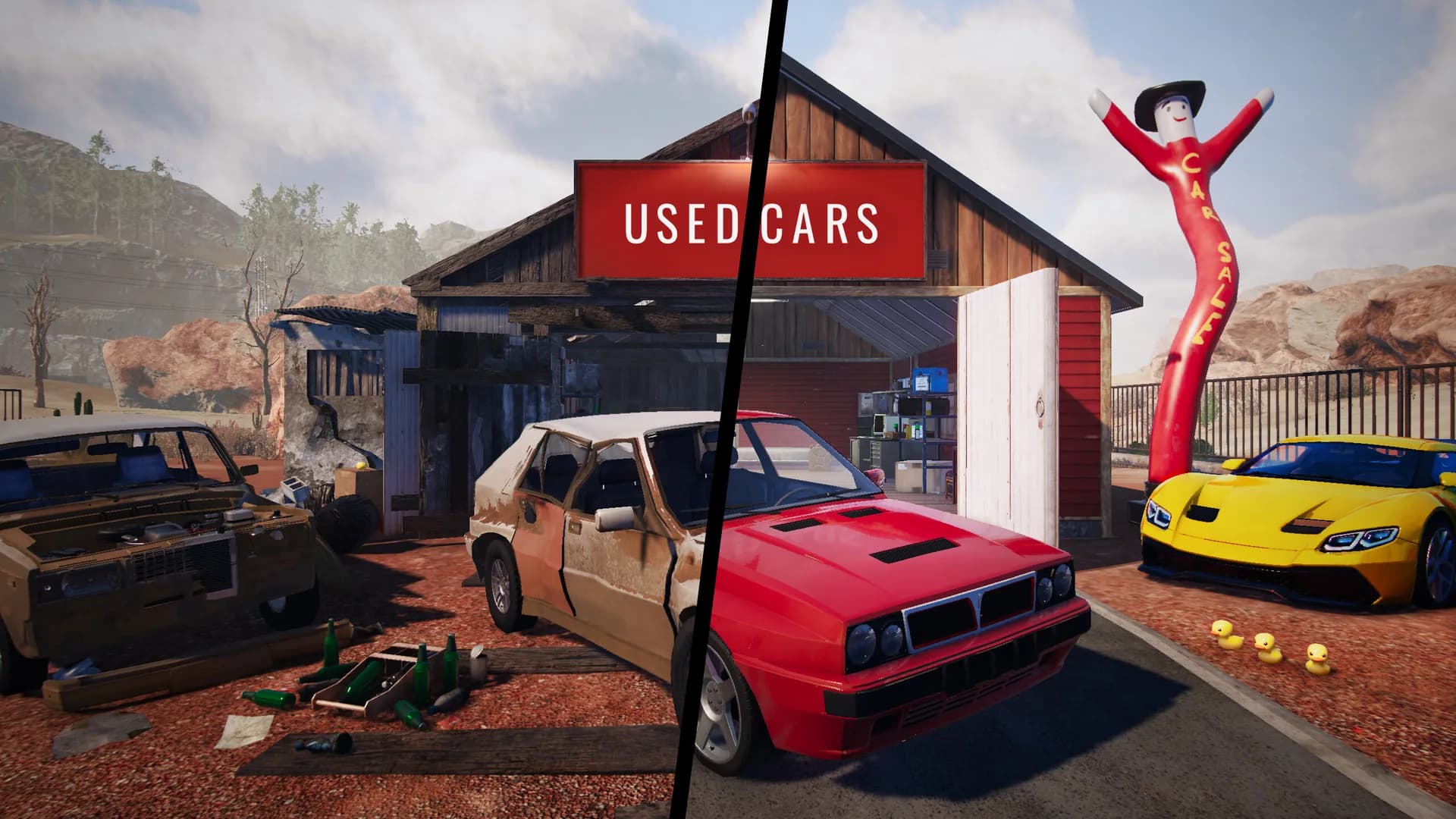 Used Cars Simulator : la 1.0 d'un jeu où les rétroviseurs tombent tout seuls