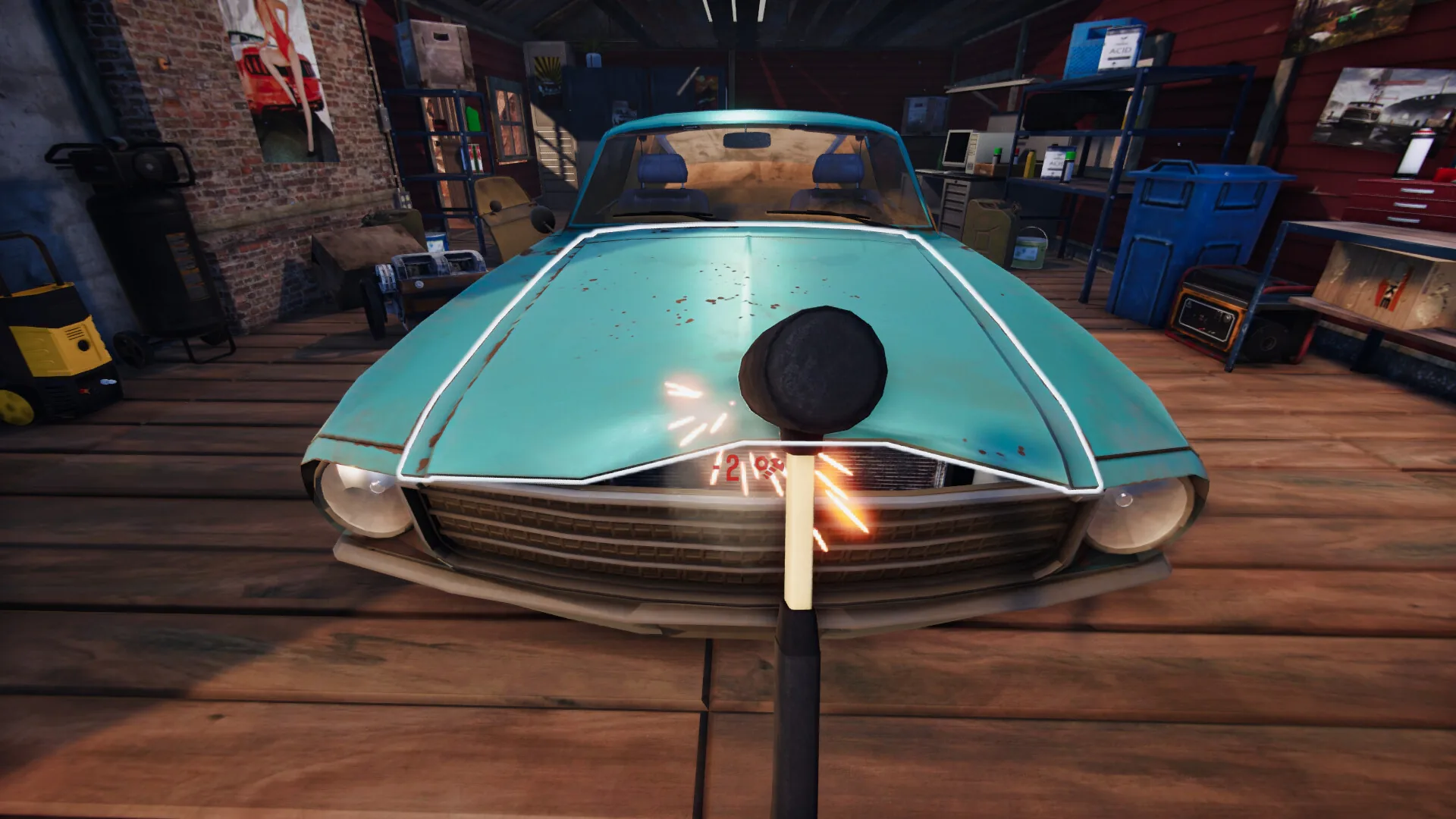 Used Cars Simulator, une voiture a restaurer