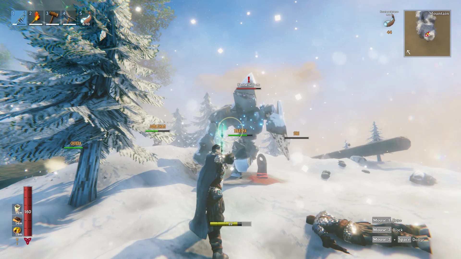 Valheim, a viking base under construction