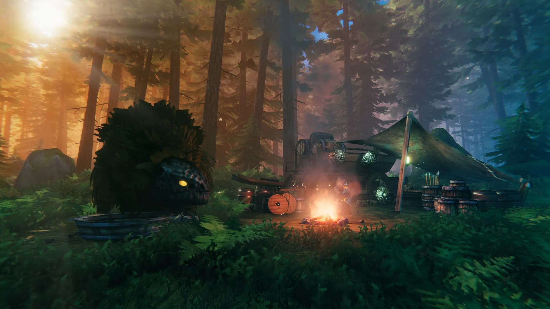 Valheim, a dungeon