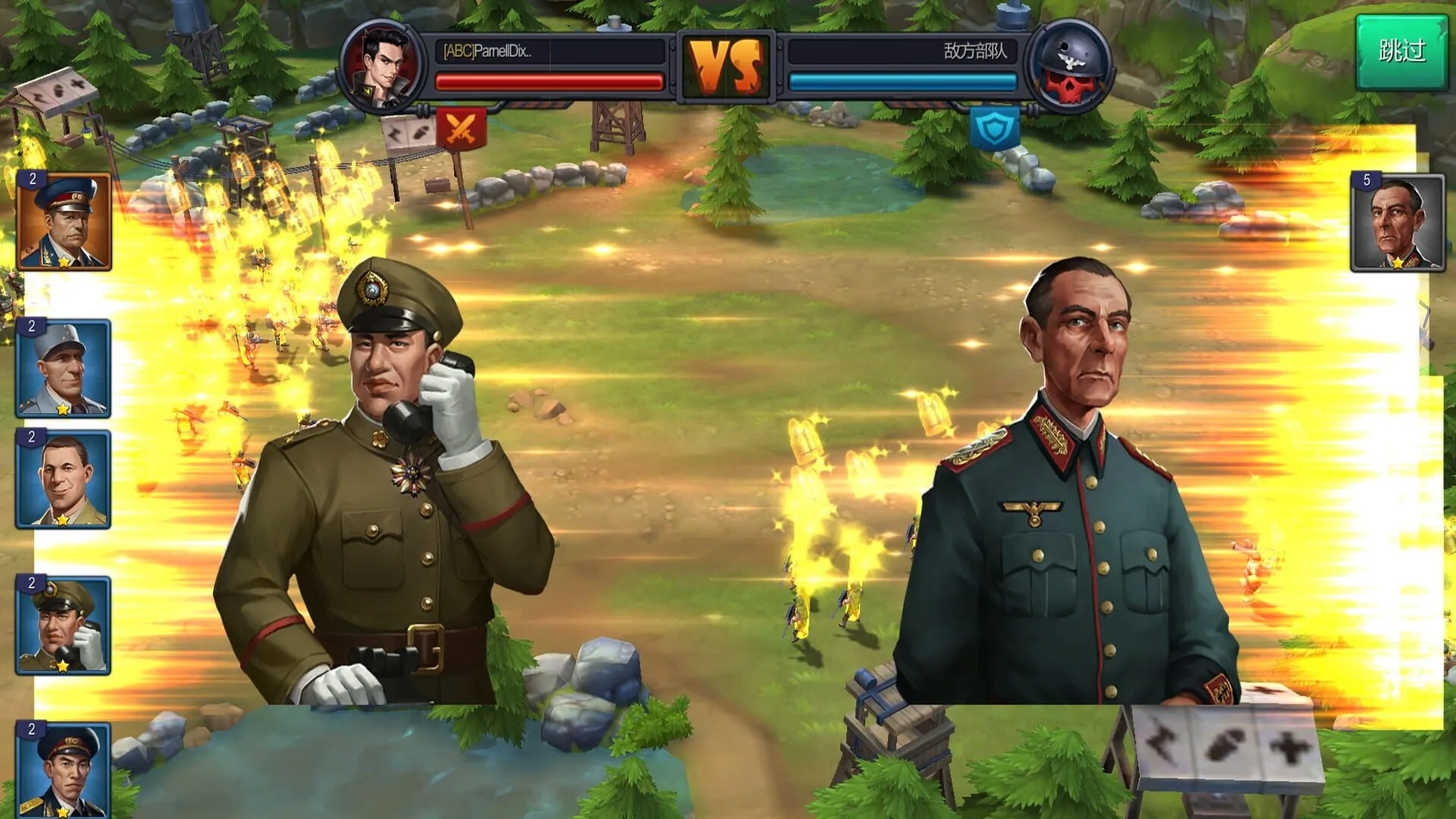 War Commander, les batailles en temps réel et les unités à améliorer