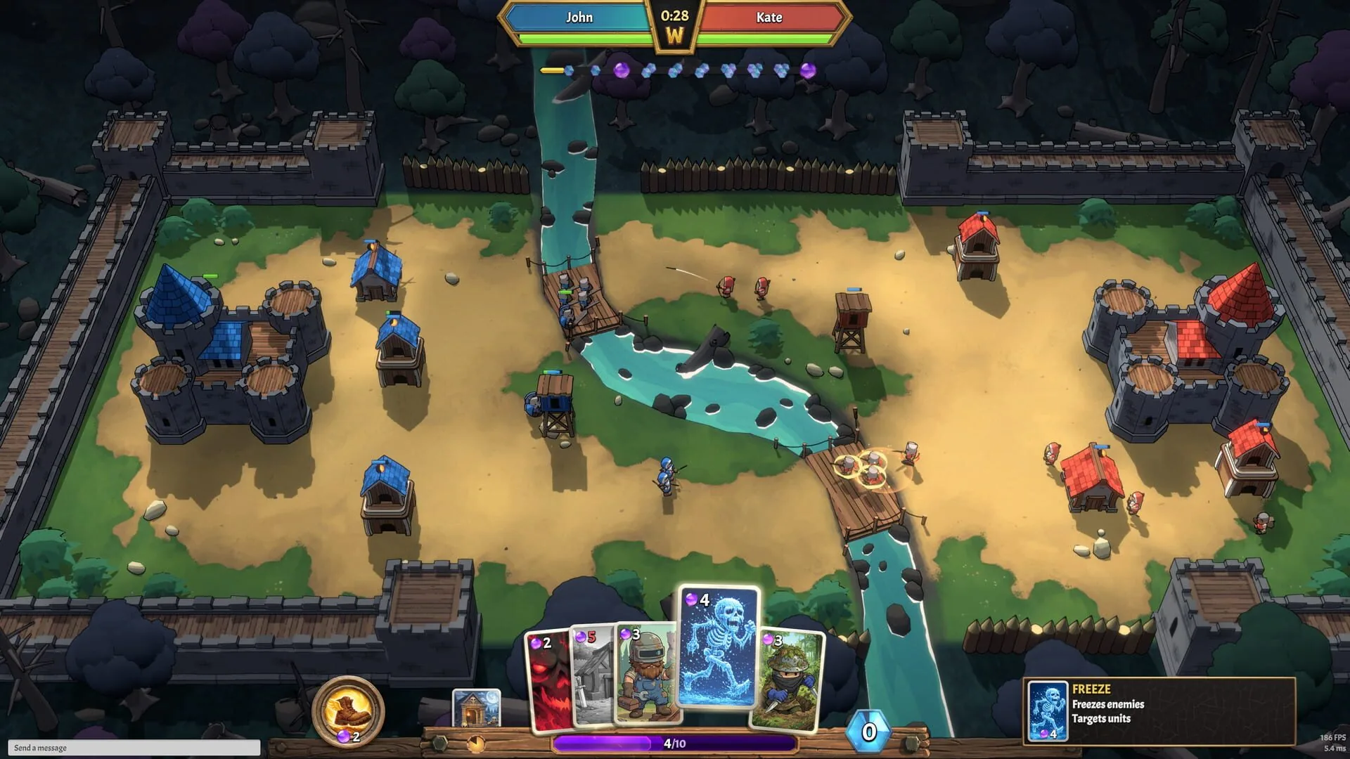 Warena, les capacités de héros et le système de runes qui font évoluer l'arsenal en plein combat