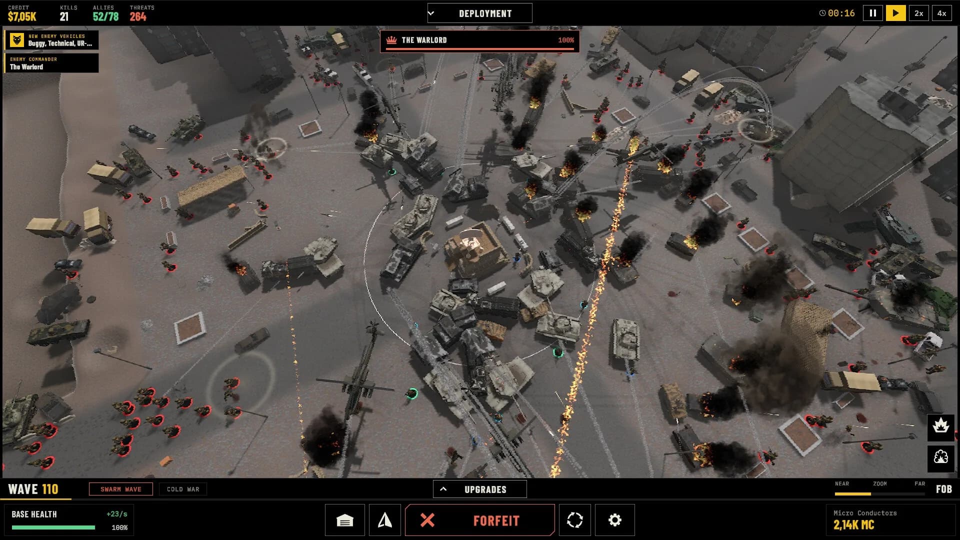 Wartide, le plein ecran