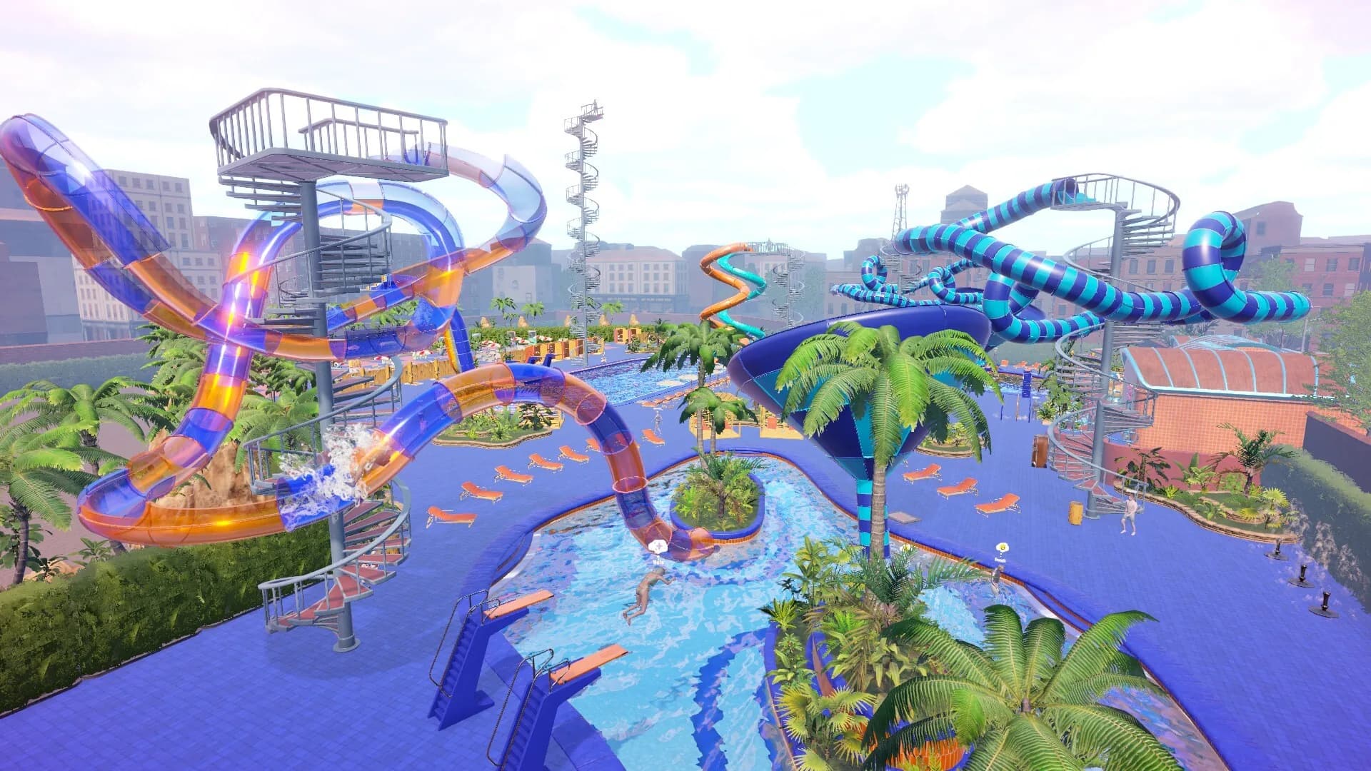 Waterpark Simulator, la personnalisation du parc et l'objectif cinq étoiles