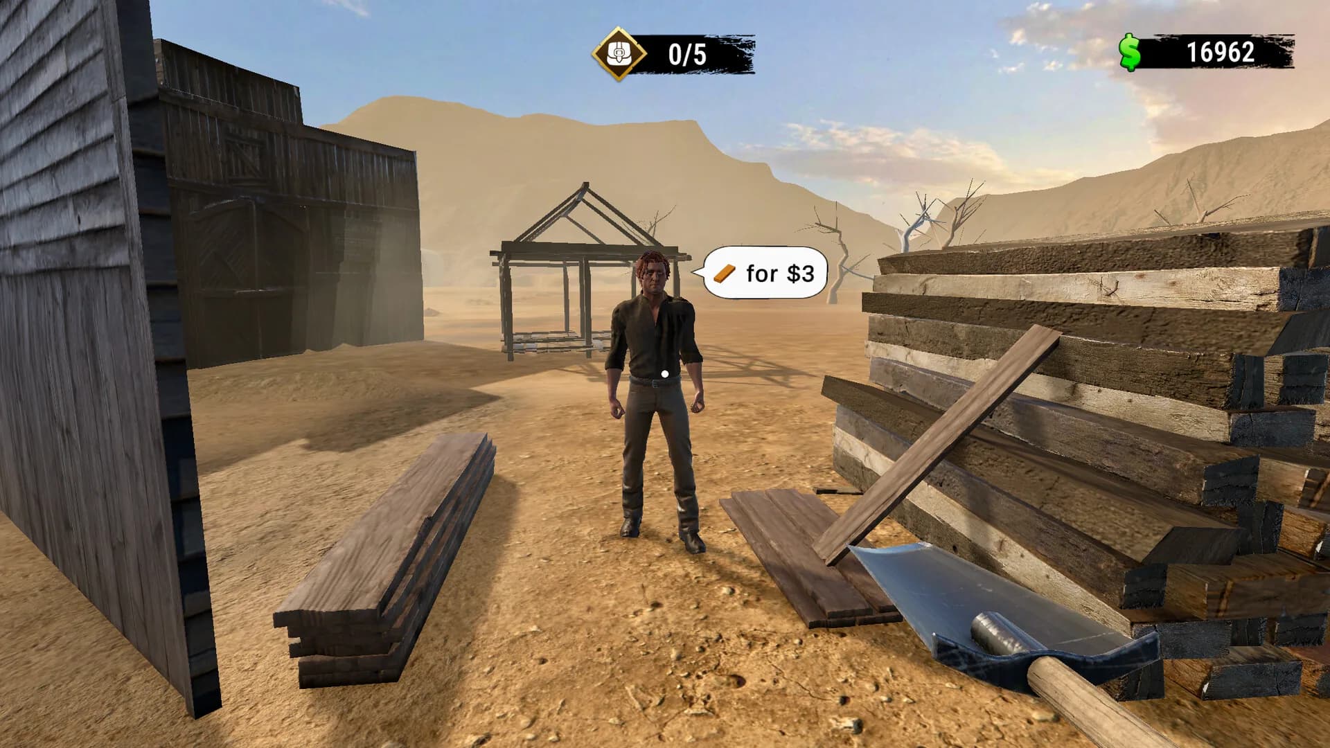 Wild West Miner Simulator, la ville qui grandit et les habitants