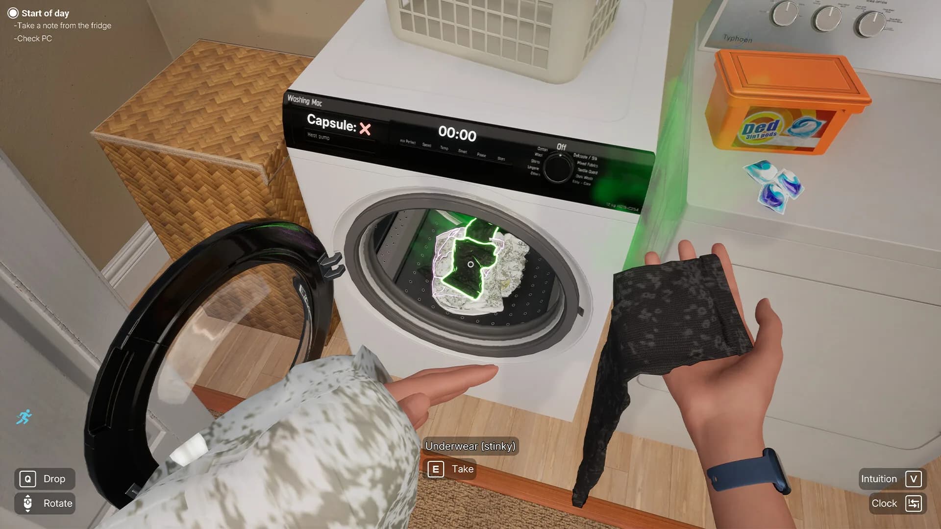 Woman Simulator, les taches menageres
