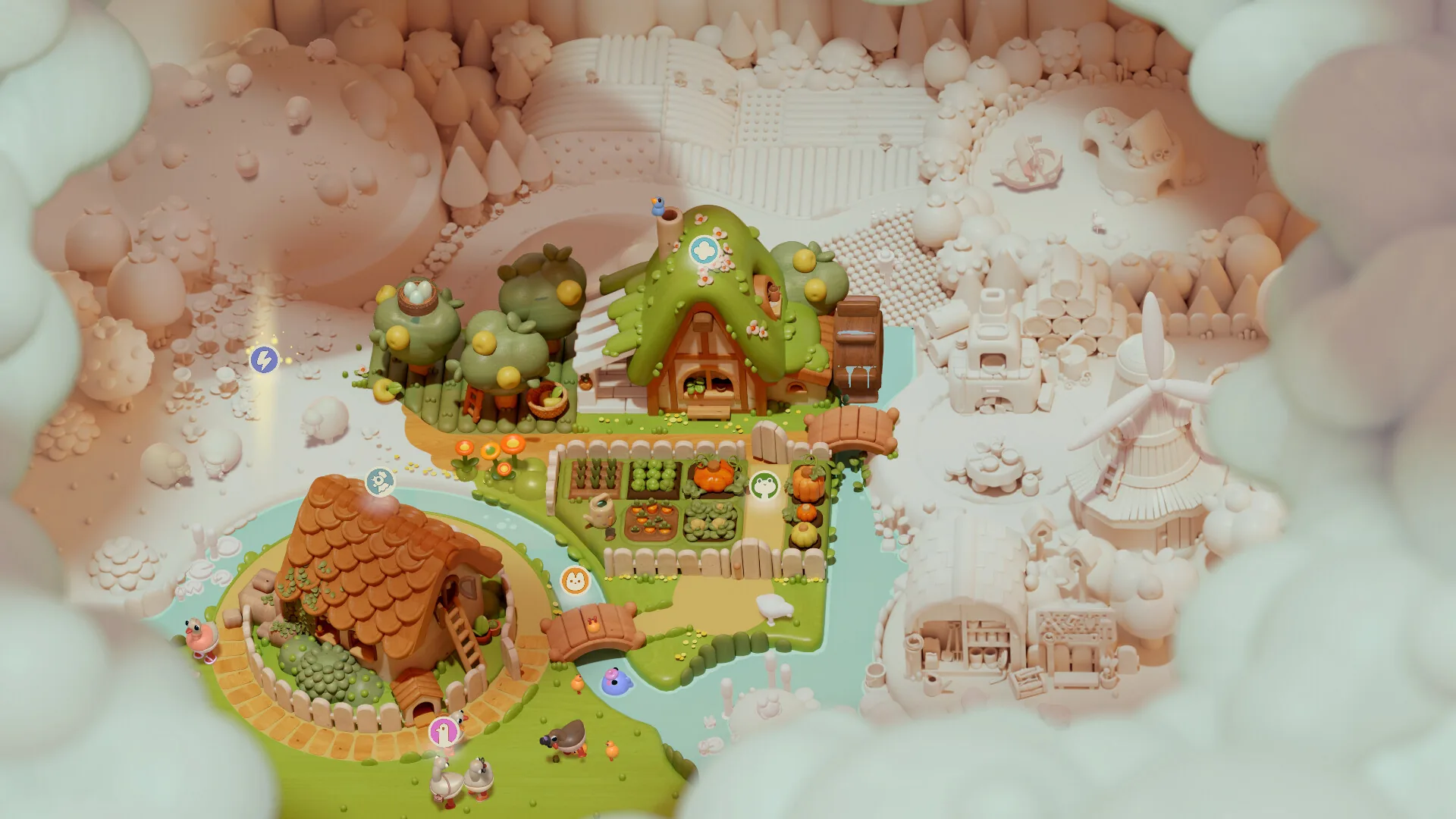 Woodo : on assemble des dioramas en bois et le monde se colorie tout seul