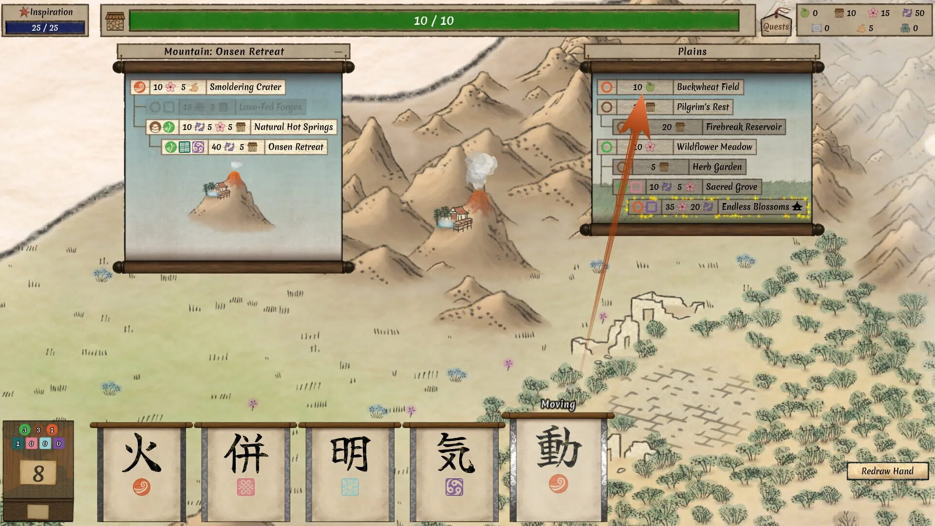 Worlds Upon the Wind est un deckbuilder d'une beauté rare, où l'art japonais des rouleaux peints devient un jeu